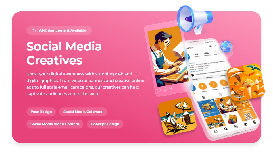 Social media creatives by Brandripe